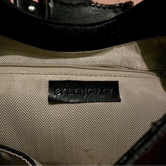 Studded Leather Hobo Shoulder Bag - Picture 7 of 13